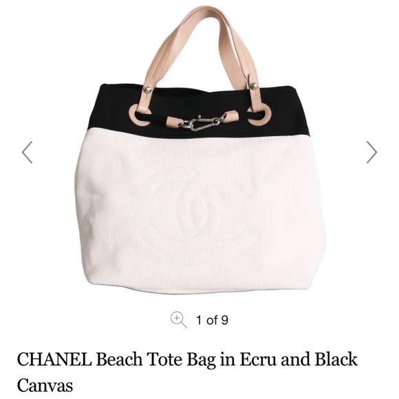 Chanel Cruise Yacht Nautical Beach Black Coated Canvas Tote – House of  Carver